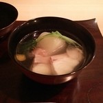稲荷町髙はし - 真鯛と蕪のお椀