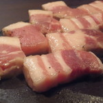 銀座 あまくさ 青山外苑 - 六白豚のマロン豚のロース、バラ