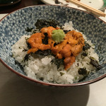 長助 まつえ - ウニのってるご飯