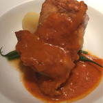 カメキチ・ビストロ - 地鶏モモ肉のポワレ ソースディアーブル