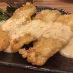郷の厨 素花 - ヒラメのから揚げ
