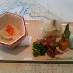 鉄板焼 あみじま - 前菜６種盛り