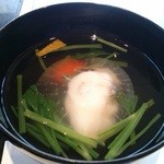 鉄板焼 あみじま - 真丈入り吸い物