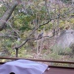 鉄板焼 あみじま - 見えますか、鳥がとまっているの