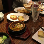 イタリアンレストラン&バル GOHAN 新宿三丁目店 - 食べかけだらけ・・・汚くてすみません^_^;