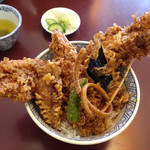 天丼ころも - オープン ぱっかん うっひょ！
      海老穴子天丼1680円