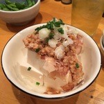 旬の味 あべよし - 冷奴に納豆かけてもらいました！