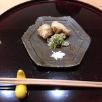 豪龍久保 - 虎河豚のから揚げ、蕗の薹の天ぷら