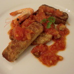 ル・ビストロ・資生堂 - メイン（肉料理）：仔牛のロース肉のソテー　マレンゴ風