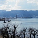 くらすわ レストラン - 屋上からの諏訪湖