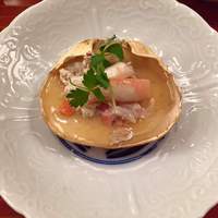 お料理 ふじ原 - せこせこかにかにせこかにかに茶碗蒸しです