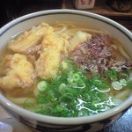 たけ屋 - 肉うどん＋ごぼう天