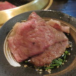 SATOブリアン - サーロイン、橙ポン酢で2