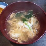 中寿司 - 玉子とじ汁