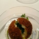 La Cime - メートルドテルバターを詰めた舌平目のクロメスキー