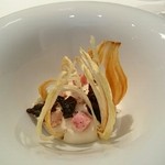 La Cime - 新玉ねぎ、黒トリュフのクリームとジャンボンブラン