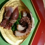 祇園 にしかわ - ホタルイカ、蛸酢味噌で