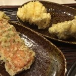 うどん 丸香 - ちくわ天（えびちくわ） + かしわ天