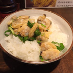 らーめん 鶏喰 - 2016年3月13日のあさりのっけご飯