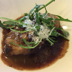 リストランテ シーヴァ - メインのお肉料理は、千葉県産銘柄豚(名前は失念！)の赤ワイン風味のチョコレートソース