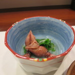 鮨 まつもと - 蛍烏賊＆壬生菜(2016年3月)