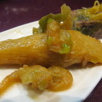 酒中花 空心  - マコモダケとザーサイと干し海老の煮込み