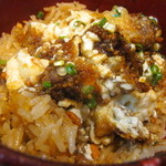 酒中花 空心  - 上海蟹の炊き込み御飯〜蟹味噌あんかけ〜絹ごし豆腐を絡めて