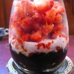 酒中花 空心  - クラッシュフルーツの仙草ゼリー〜ココナッツミルクと共に〜