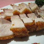 菜香新館 - 皮つき豚バラ肉の塩あぶり焼き　1,500円