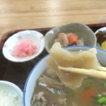 のみの郷 - 手でちぎった鶏肉味の小麦粉の麺です

小麦粉は地元の佐賀県鹿島市産です