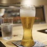 Kakii Redoki - ビールはうすはりグラスに入って