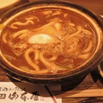 山本屋 - 玉子入り純系名古屋コーチン味噌煮込みうどん