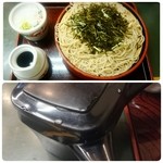 Katsuraan - 蕎麦湯ポットに洗剤の泡がついて出てきてショボーン