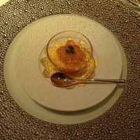 ランファンクーエクー - 前菜　人参のムースとコンソメジェル