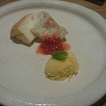 祇園迦陵 - デザート① シフォンケーキが美味