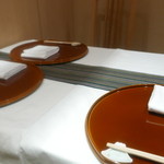 半個室なので落ち着いて食事ができる