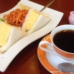 ブラウン - モーニングセット　たまごサンド2個