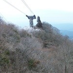 Tsutsuji Gaoka Gaden Hausu - 前々日の雪のため、山頂付近には樹氷が
