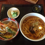 梅の花 - 天丼セット 1,140円 税別