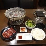 目黒苑 昇 - ランチハラミセット1,000円
