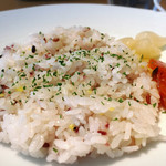 カフェ ブルーチェ - チョイスの雑穀米！