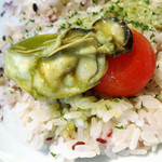 カフェ ブルーチェ - 牡蠣 on the 雑穀米！