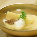 うを徳 - 2016.3 京都物集女タケノコ 愛知真鯛 お椀