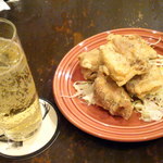 カフェ フーフー - ジャックソーダ＆唐揚げ♪♫～