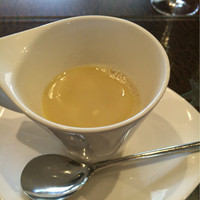 遊心美膳 高木 - 20163月アサリとサフランのスープ。ソフランじゃないよ〜ってシェフがお茶目な一言（笑）