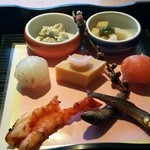 京懐石 美濃吉 - 前菜　初春の彩り七種
