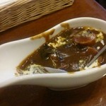 ほうれんそうとウィンナーのカレー