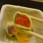 日本料理 喜春 - 桜鱒の砧巻き。リフト(^-^)/
      