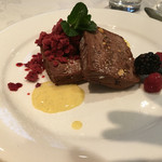 北島亭 - チョコレートのテリーヌ。希望すれば何切れでも頼めそう。笑