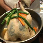 北島亭 - ドゥミ・ドゥイユ調理中。これで2人前！